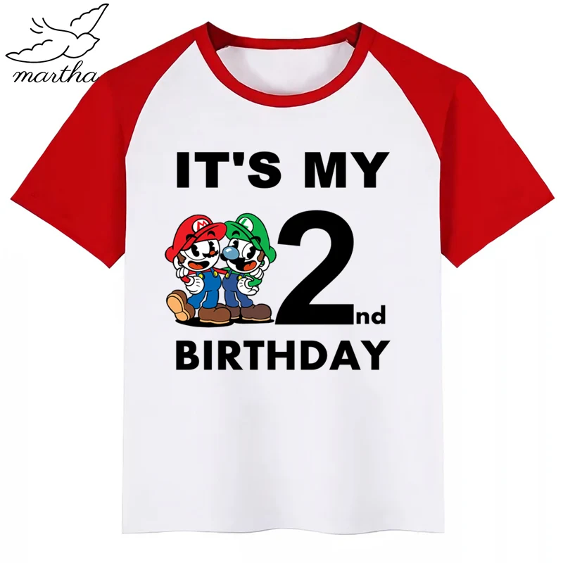 Новое поступление детская одежда футболка для мальчиков на день рождения детей с