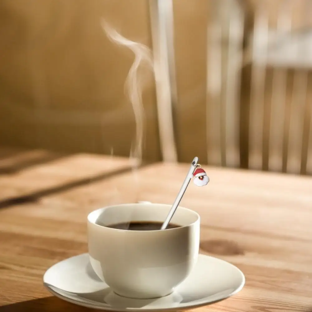 6 шт./компл. винтажная чайная ложка инновационный Рождественский набор ложек из