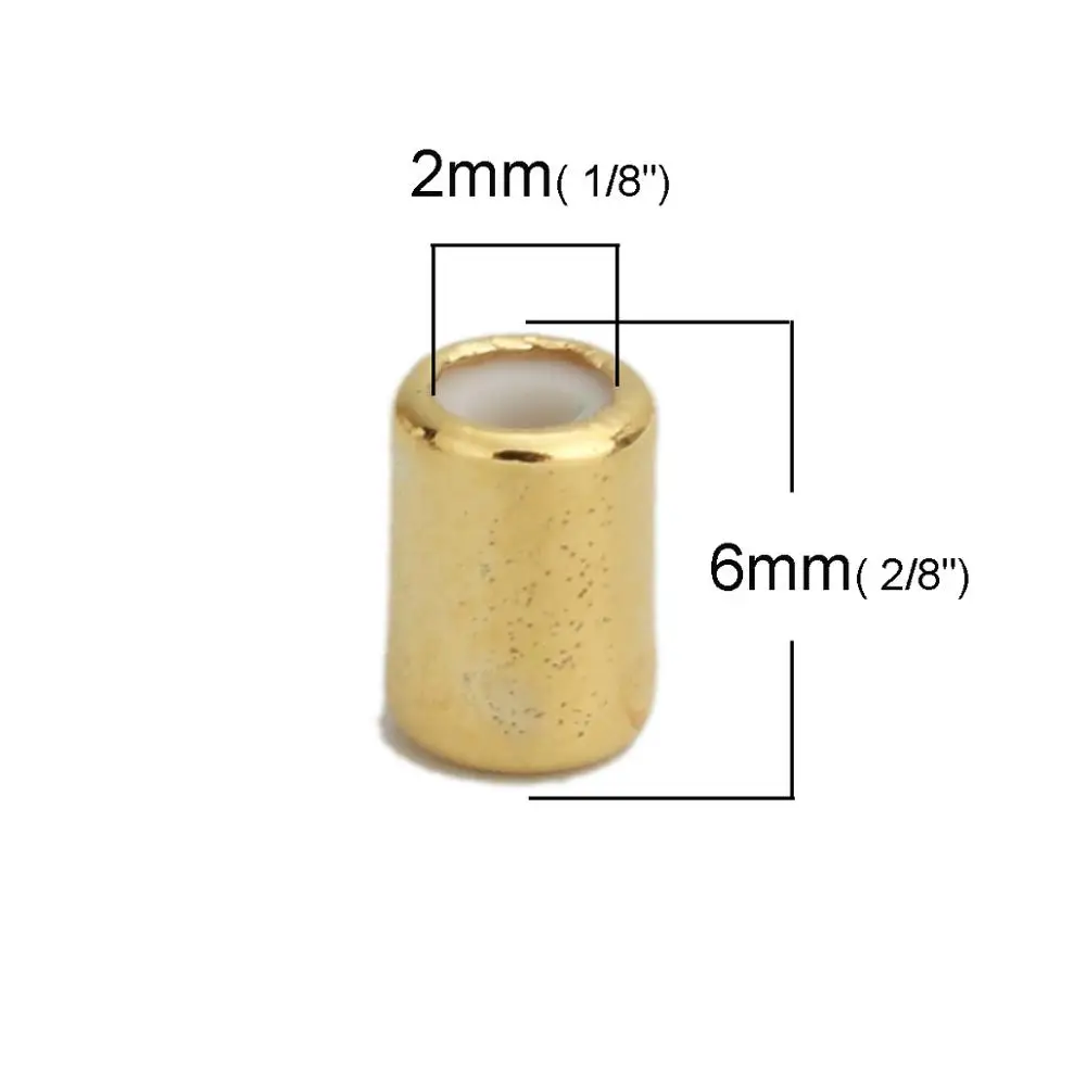 8 сезонов модные медные бусины металлические цилиндрические ювелирные изделия