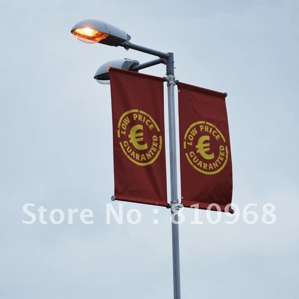 Уличный фонарь двухсторонний дисплей баннер|flag banner advertising|flag printingbanner camera |
