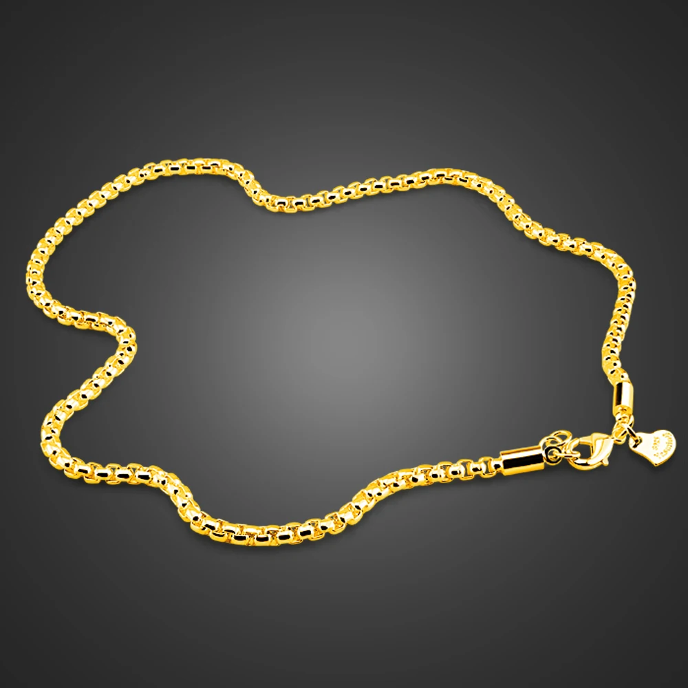 Модные однотонные серебро украшения 100% 925 стерлингового серебра 3 мм от 18 до 34