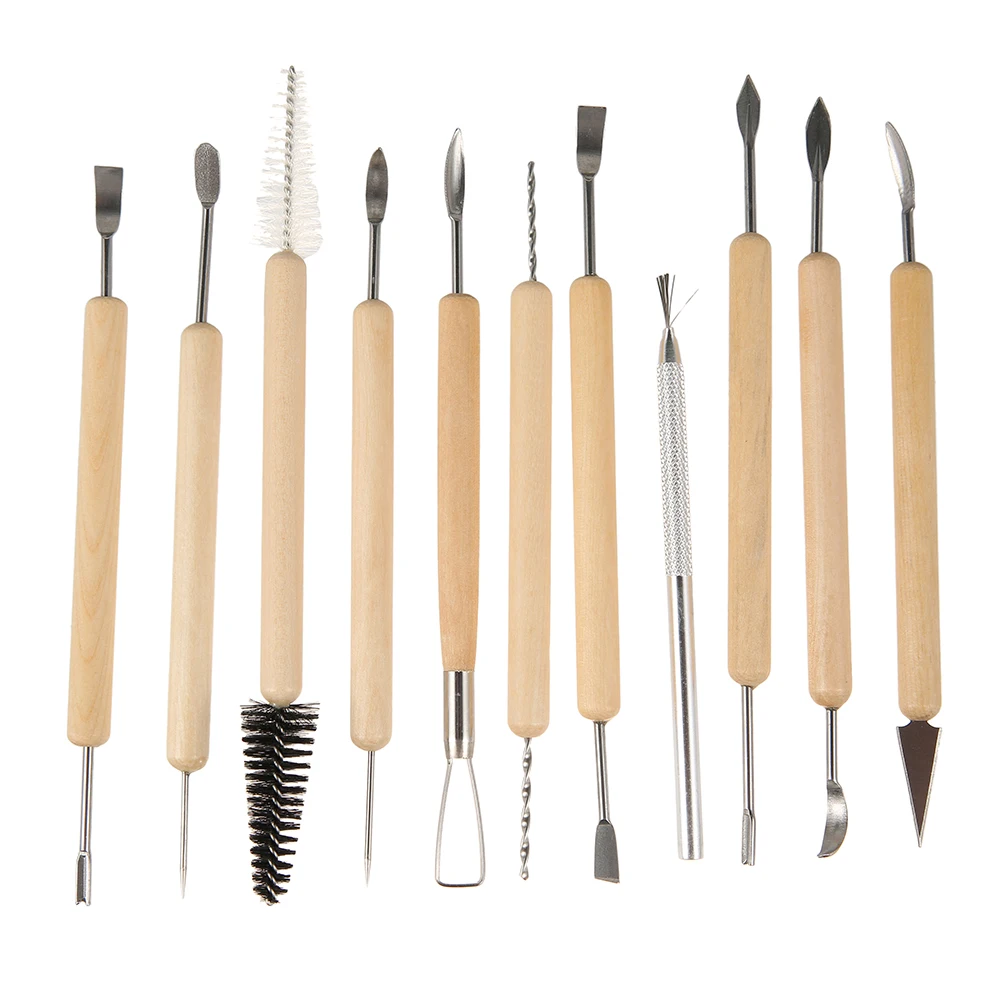 34 шт./компл. инструменты для керамики глиняная скульптура полимерный инструмент