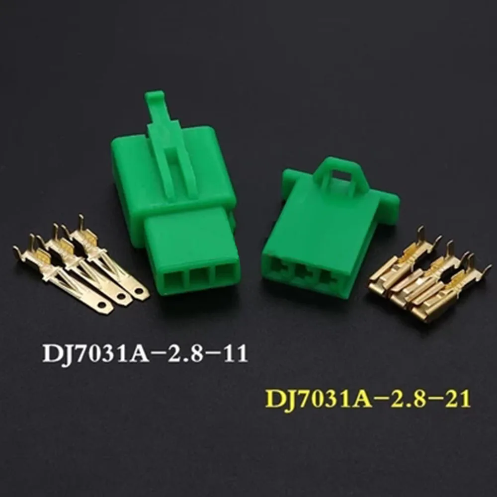 

5set 2.8mm 1P 2P 3P 4P 6P Automotive Electrical Wire Connector Male Female Cable Terminal Plug Kits Motorcycle Car Green