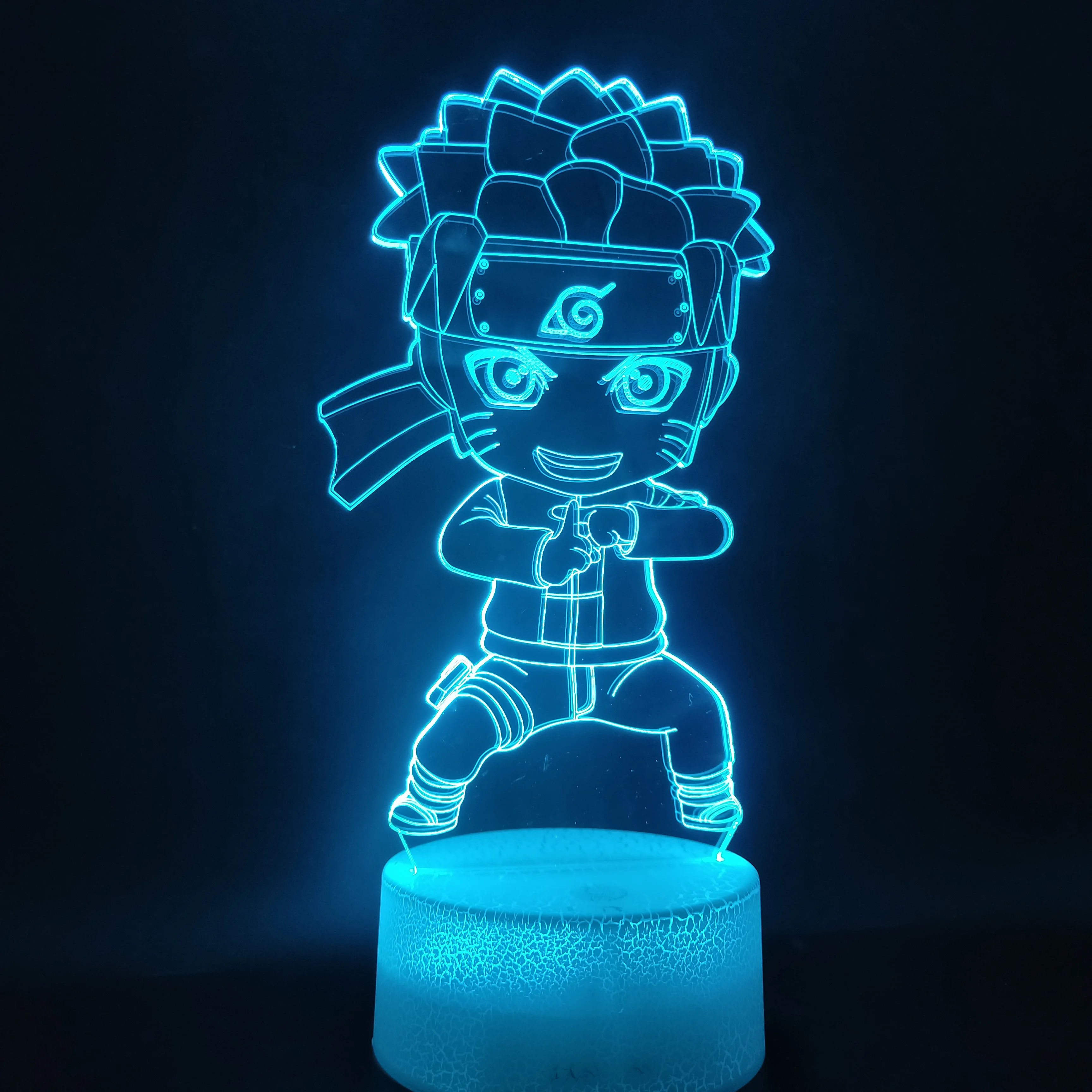 

3D Lamp Battery Powered young Naruto naruto best present for children lovely decoration for office led night light lamp acrylic