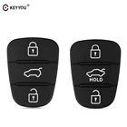 Сменный резиновый чехол для ключей KEYYOU с 3 кнопками для Hyundai IX35 I30, Accent, Kia K2, K5, Rio Flip дистанционный ключ-брелок от машины