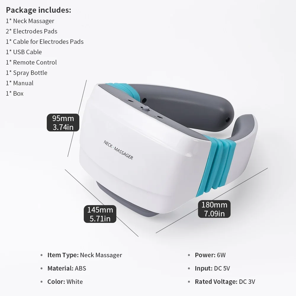 

Portable Magnetic Therapy Massager For Neck Muscle Stimulator Gua Sha Neck Body Massager Relief Neck Pain Tens Health Care To