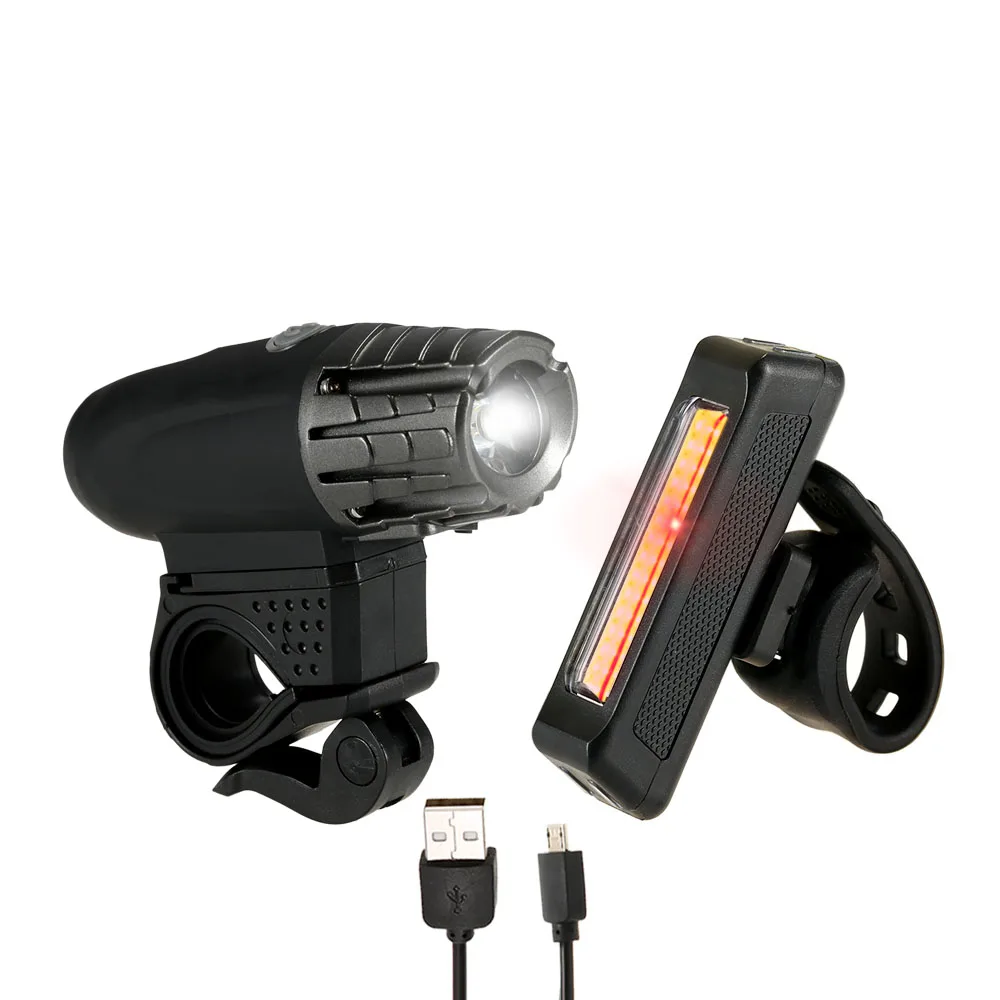USB Перезаряжаемый комплект велосипедных фар велосипедный передний свет