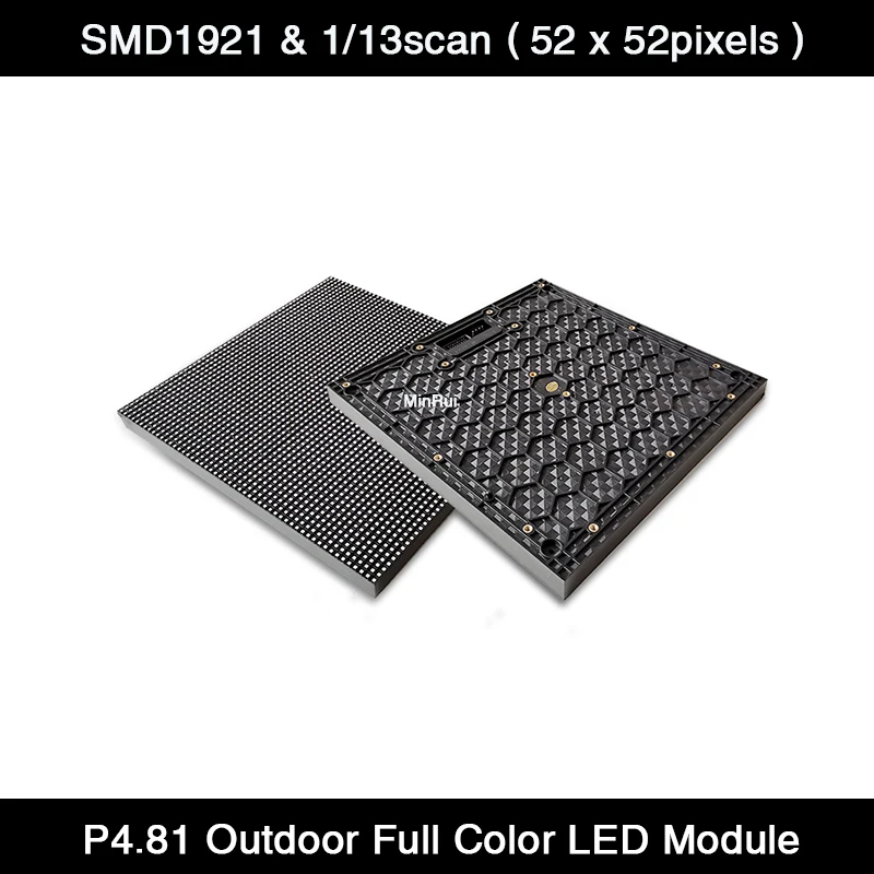 Фото 40 шт./лот P4.81 светодиодный дисплей открытый полноцветный модуль RGB SMD1921 250*250 мм рекламная плата для аренды №2