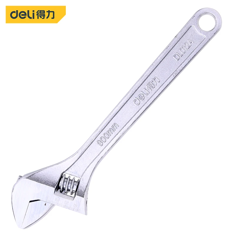 

Deli DL012A Adjustable Wrench Spanner Hand Grip Tool for for Repair Hand Tools Universal Wrench 6/8/10/12inch
