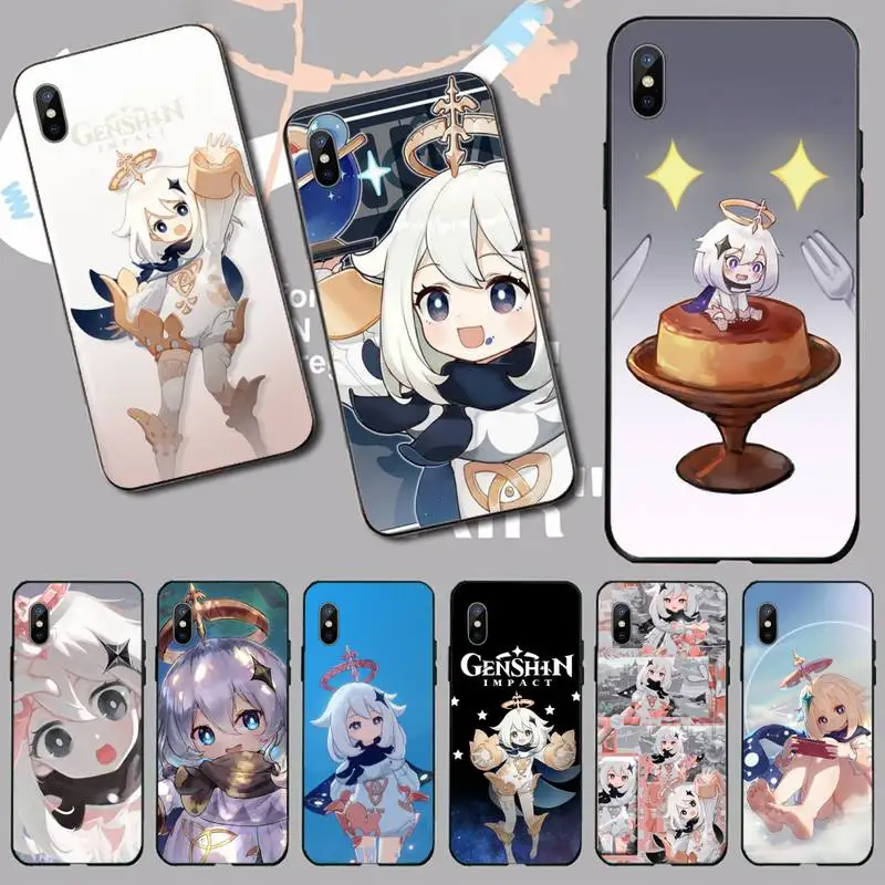 

Genshin Impact Paimon game Phone Case For iphone 12 11 13 7 8 6 s plus x xs xr pro max mini