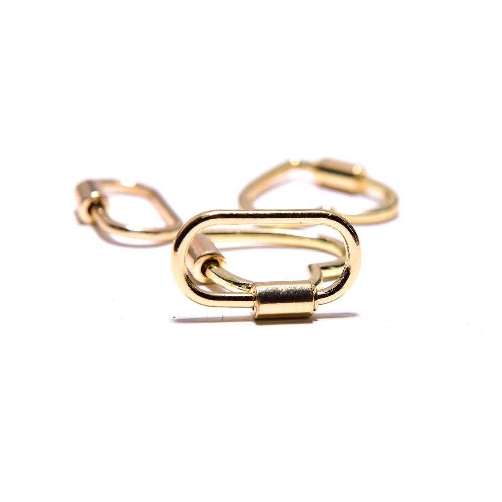 Модные застежки на спирали для изготовления ювелирных изделий овальное ожерелье