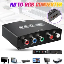 For TV PC DVD HDMI-compatible to 5 RCA Component YPbPr Video Converter 1080P HD YPBPR Component R/L Audio Adapter for Projector