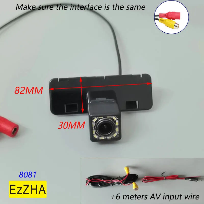 

EzZHA CCD HD 4 8 12 led light Rear View Camera For Suzuki Swift 2004 2005 2006 2007 2008 2009 2010 Car Parking Accessories