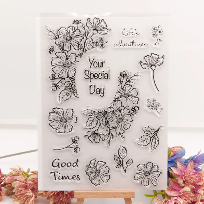 

Your Special Day Transparent Silicone Stamp Cutting DIY Hand Account Scrapbooking Rubber Coloring Embossed Diary Decor Reusable