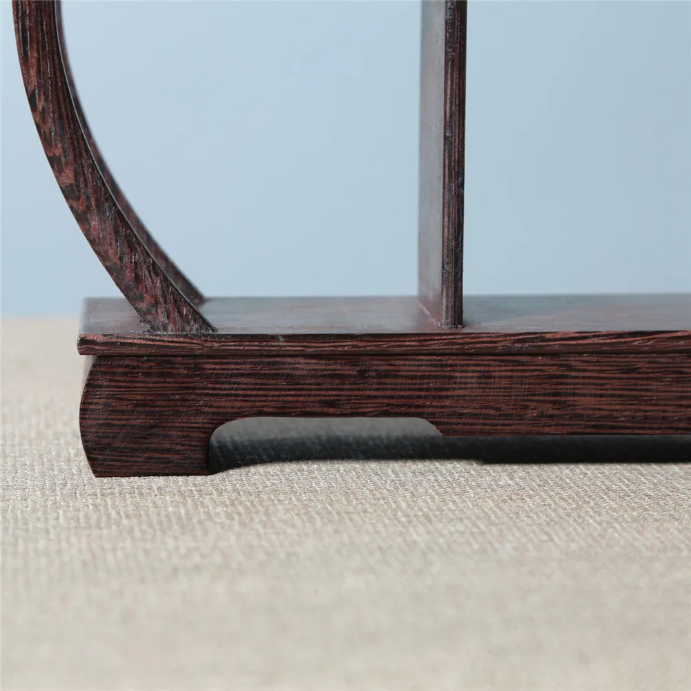 

Black Chicken Winged Wood Bogu Frame Redwood Wooden Wenwan Display Rack Office Furniture Craft Decoration Home Decor