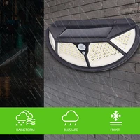 600lm led wall light pir sensor fence light solar power garden light ip65 waterproof outdoor night wall lamp home lighting tools