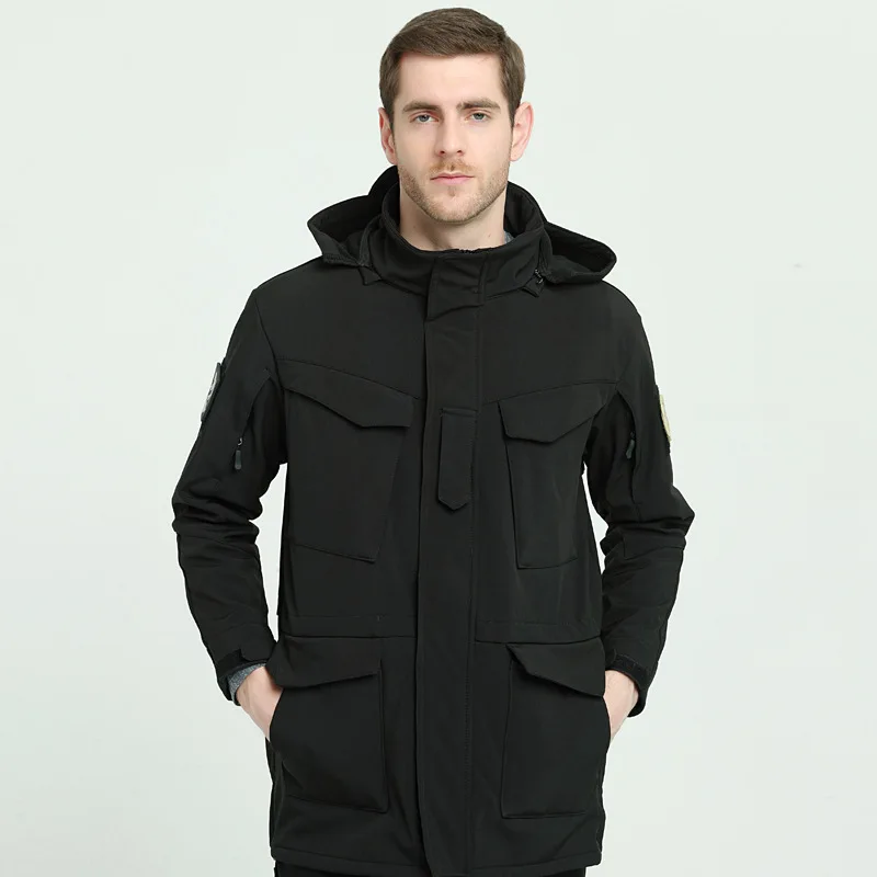 Утепленная водонепроницаемая ветрозащитная тактическая куртка M65 уличная для