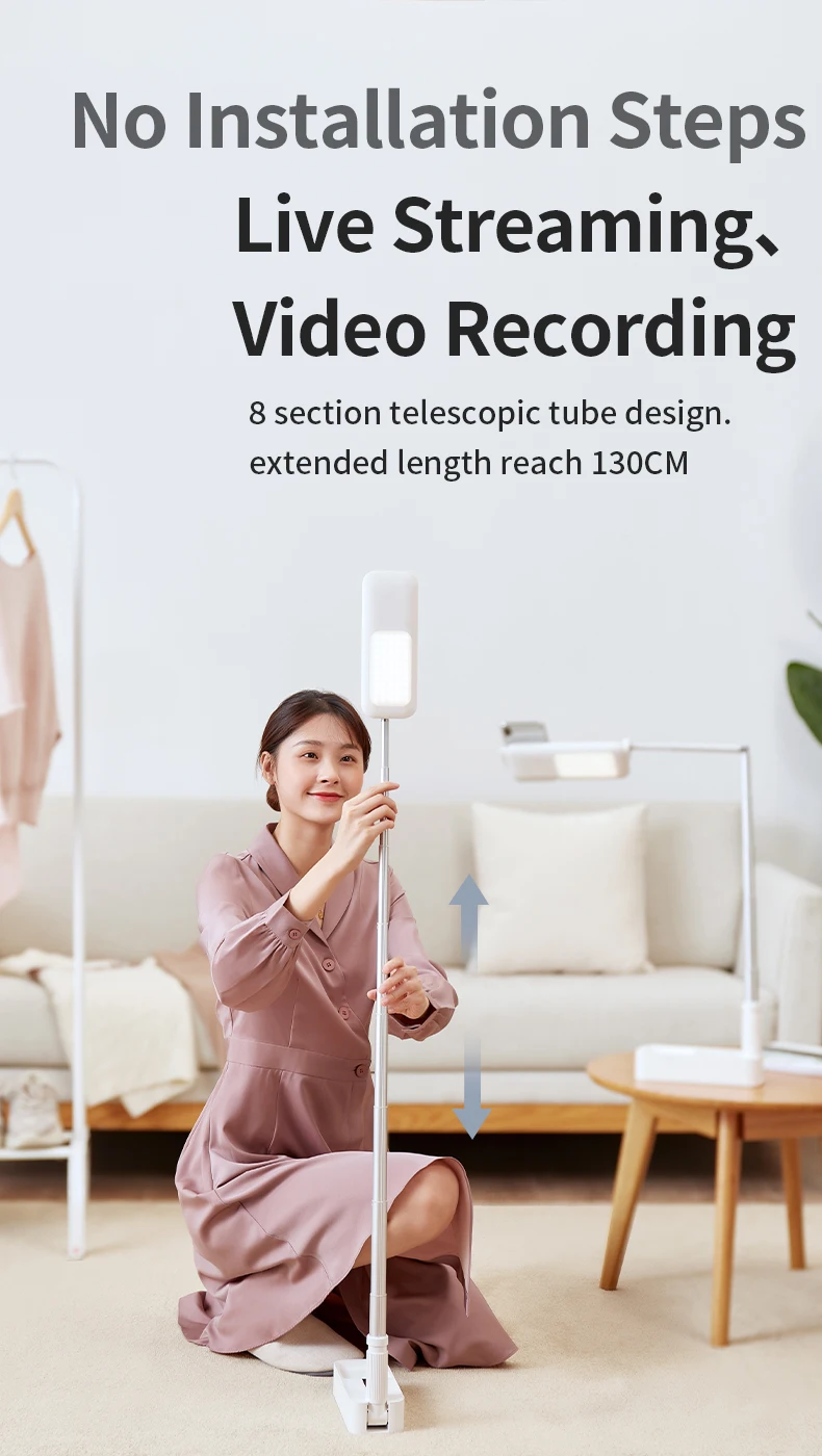 portable multifunction phone holder stand for makeup youtube tik tok live stream wireless dimmable led selfie fill in light lamp free global shipping