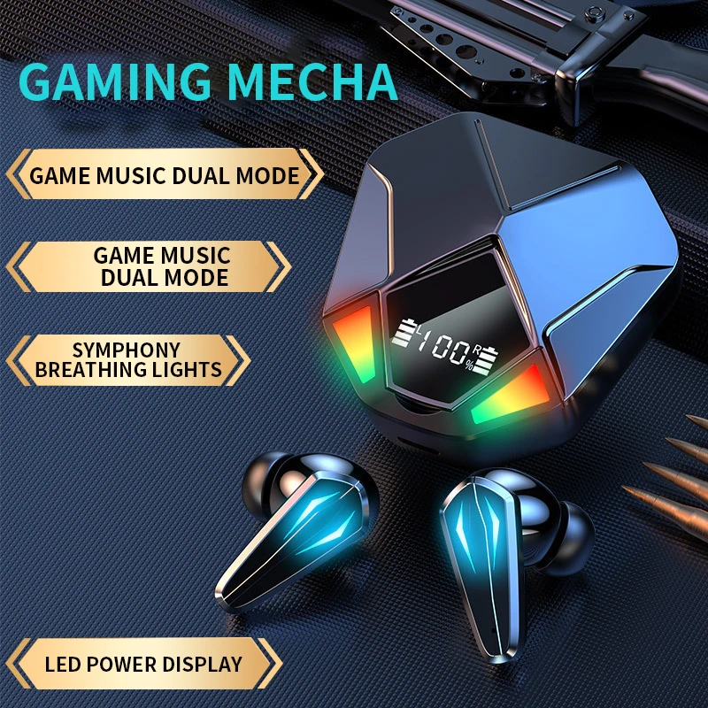 

True Wireless Fone De Ouvido Sem Fio For Xiaomi Earbuds Headsets 5.0 Bluetooth Sports Earphones With Mic Headphones TWS Earplugs