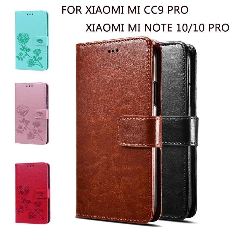 Чехол-книжка с магнитной застежкой для Xiaomi Mi CC9 Pro кожаный чехол-бумажник