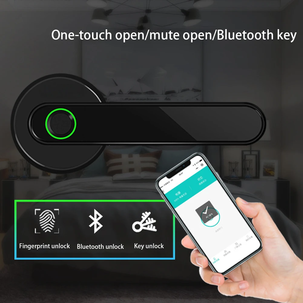 Электронный легко установить usb зарядка мини чувствительный Bluetooth отпечатков пальцев замок двери домашней безопасности умный биометрический офис Крытый