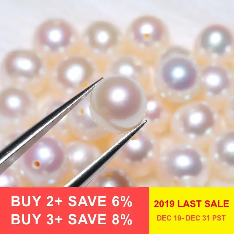 DAIMI DIY 6 7 мм пресноводный жемчуг голый свободный полное отверстие жемчуг|Бусины| |