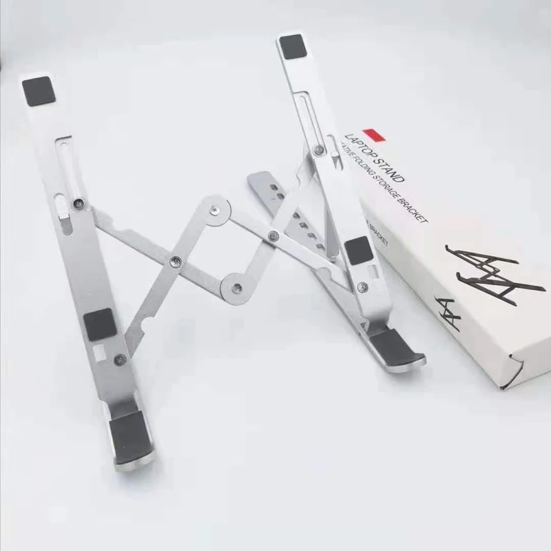 The laptop stand is suitable for all kinds of laptop stand, foldable aluminum alloy tablet stand, 7-adjustable laptop stand