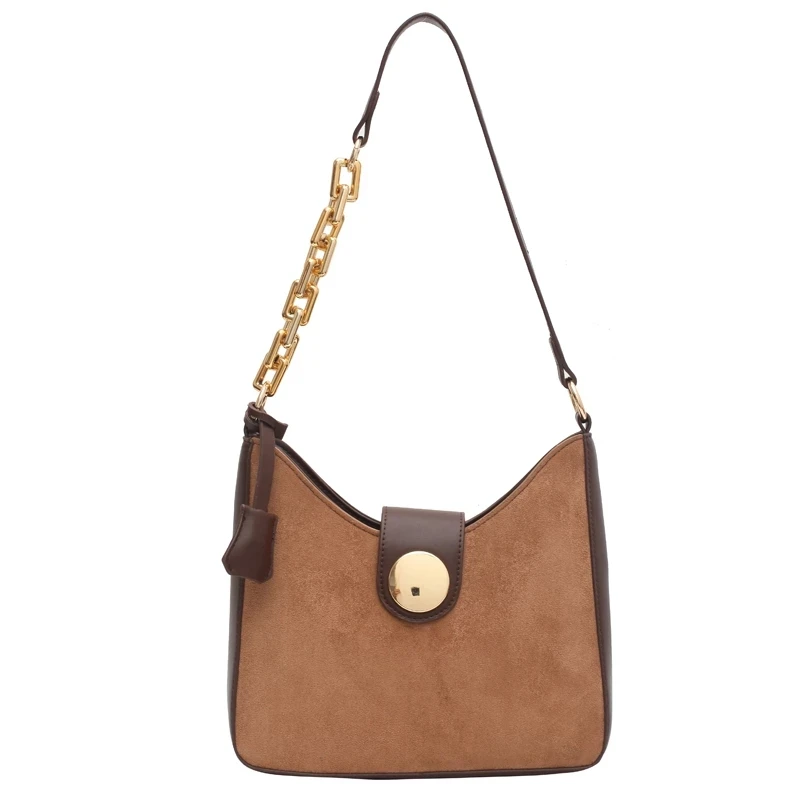 

Simple Scrub Leather Shoulder Bags for Women 2020 Winter Branded Handbags Lux Trend Designer Women's Luxury Chain Hand Bag