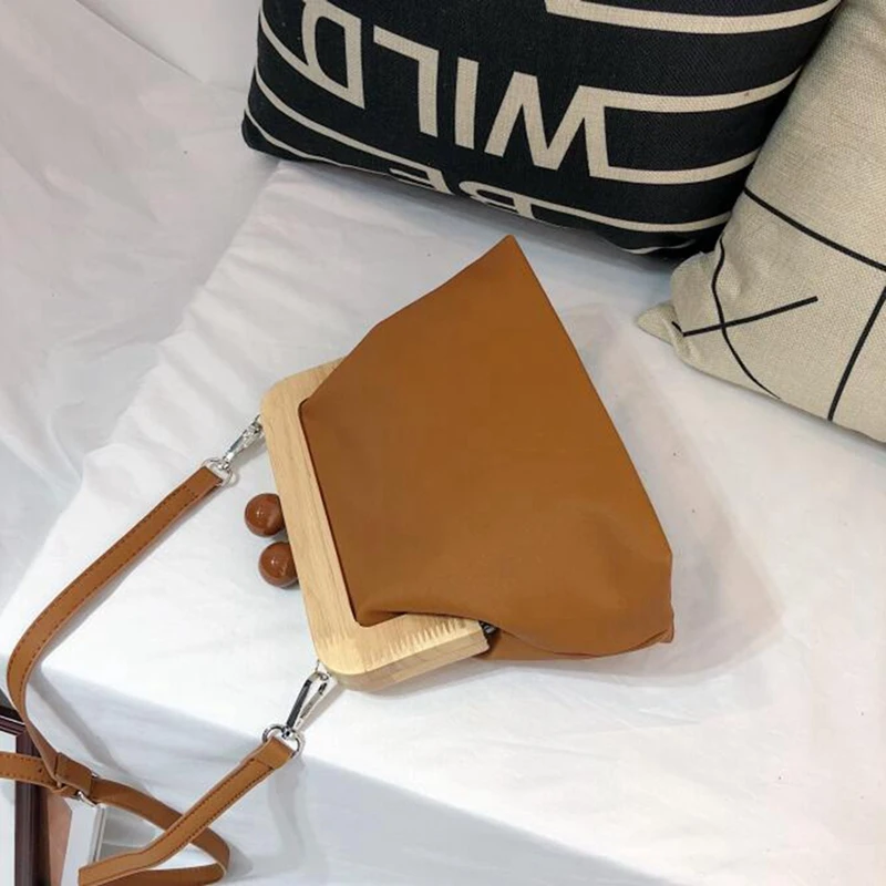 Женская сумка простая Сумочка в стиле ретро кошелек из мягкой искусственной кожи