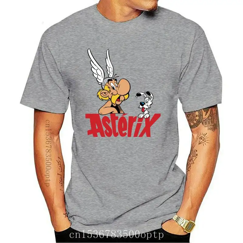 

New 100% Cotton Tees For Male Asterix Tee Summer T-Shirt Pure Cotton Big Size Homme T-shirt
