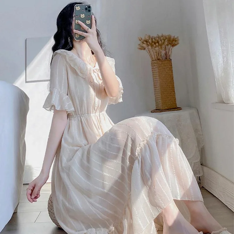 Женские платья с расклешенными рукавами для отдыха пикантные элегантные