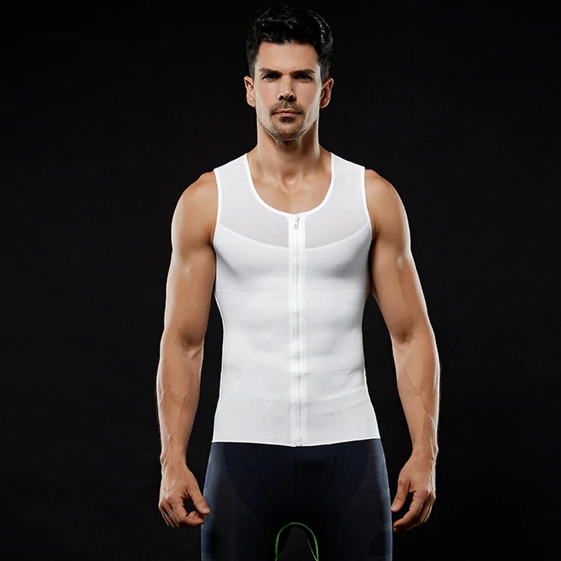 Мужская сетчатая майка для похудения HaleyChan компрессионная рубашка груди