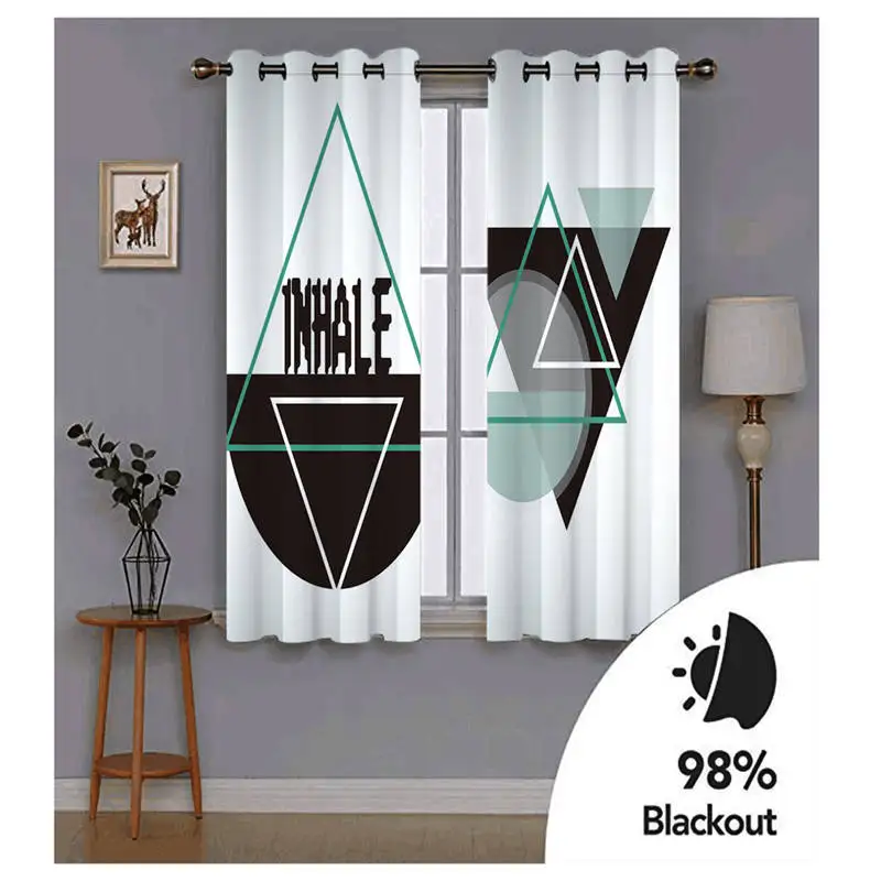 

custom 3d blackout curtain Abstract creative cortina for living room decoration Blockout window cortinas cocina