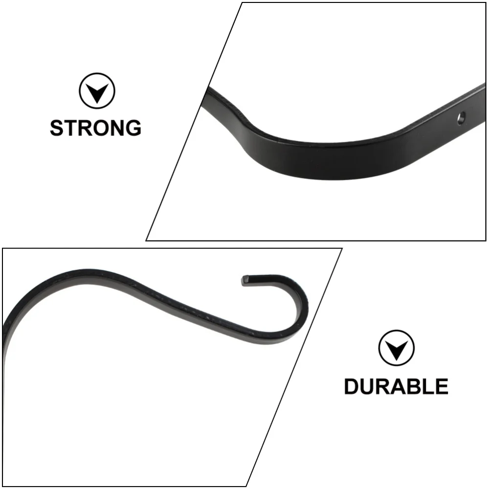

4pcs Iron Wall Hook Multifunctional Garden Hook Durable Flower Pot Bracket Hook