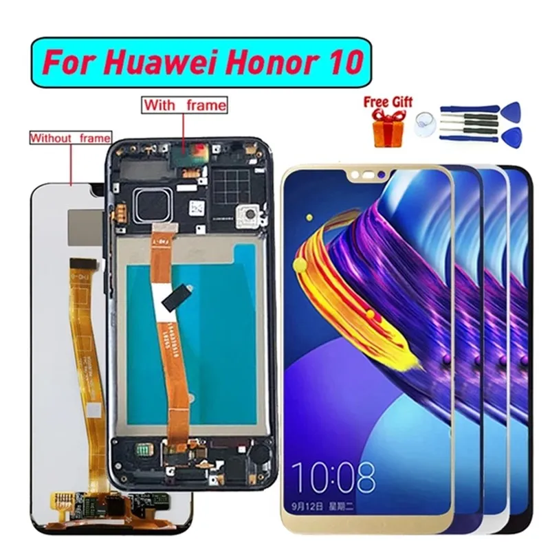 

For huawei Honor 10 COL-L29 Display Lcd Screen Replacement For huawei Honor 10 COL-l29 Digitizer Assembly Touch Panel Module
