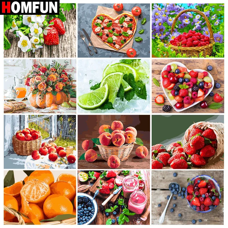 

Картина для алмазной вышивки «корзина для фруктов»