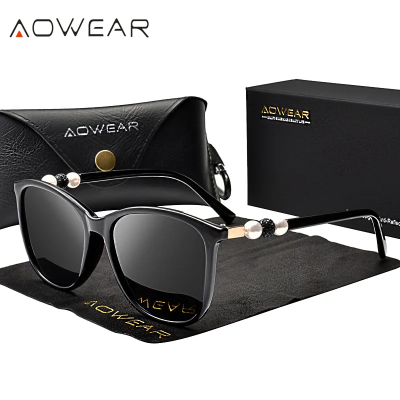 AOWEAR, винтажные Поляризованные солнцезащитные очки, женские, для вождения, прозрачные, солнцезащитные очки,, новые дизайнерские очки, оттенки, UV400, очки, Gafas De Sol