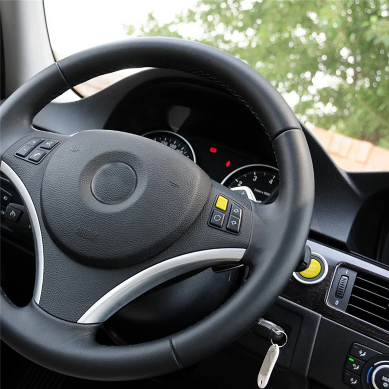 Рулевое колесо для автомобиля желтая M кнопка включения накладка пуска стоп BMW 3