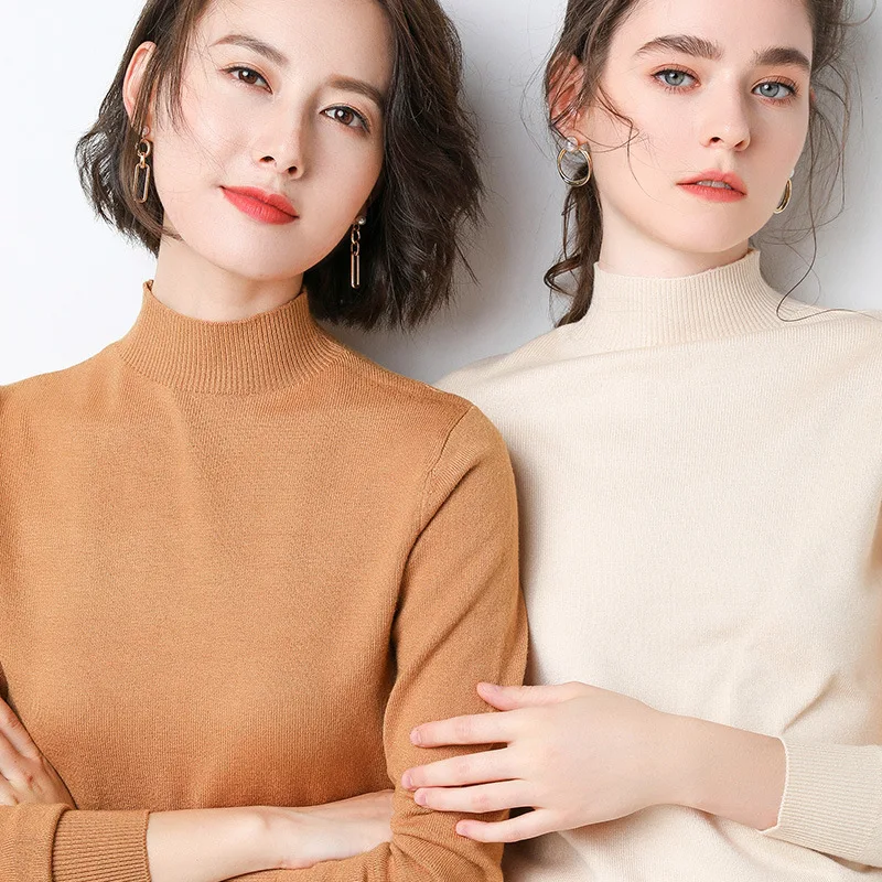 Женский офисный свитер женская одежда осень 2020 Повседневная водолазка корейский