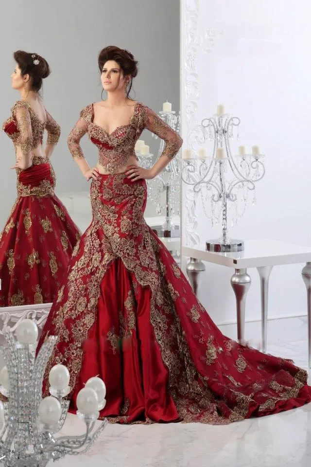 Свадебное платье из двух частей свадебное с русалочкой индийская мода Jajja кутюр