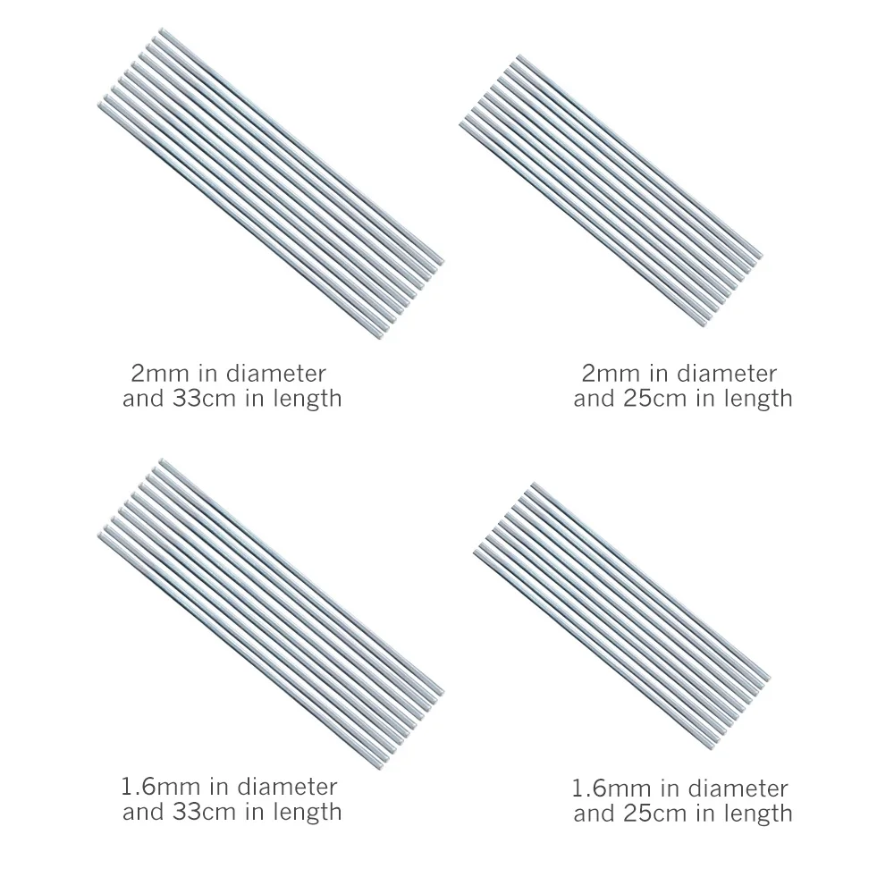 

10pcs Welding Sticks Cable Durable Brass Aluminum Welding Wire Cable Durable Brass Welding Sticks Electric Welding Sturdy Brass