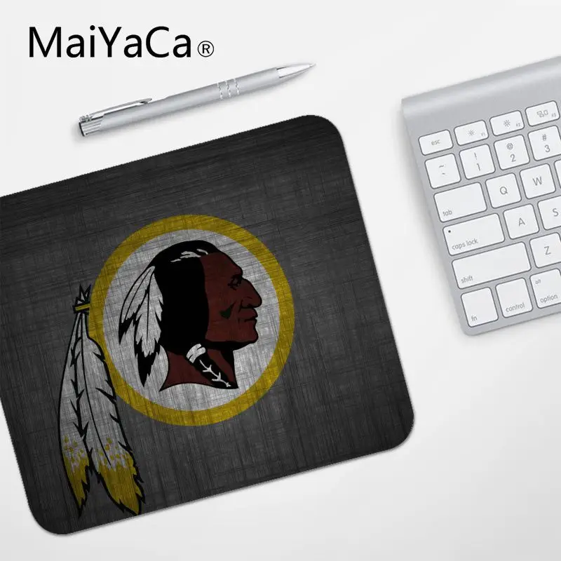 No Lock Edge18x22cm MaiYaCa игровой коврик для мыши Вашингтон Редскинз по индивидуальному заказу Ноутбук игровой резиновый коврик для мыши PC компьютер игровой коврик для мыши - Цвет: No Lock Edge18x22cm