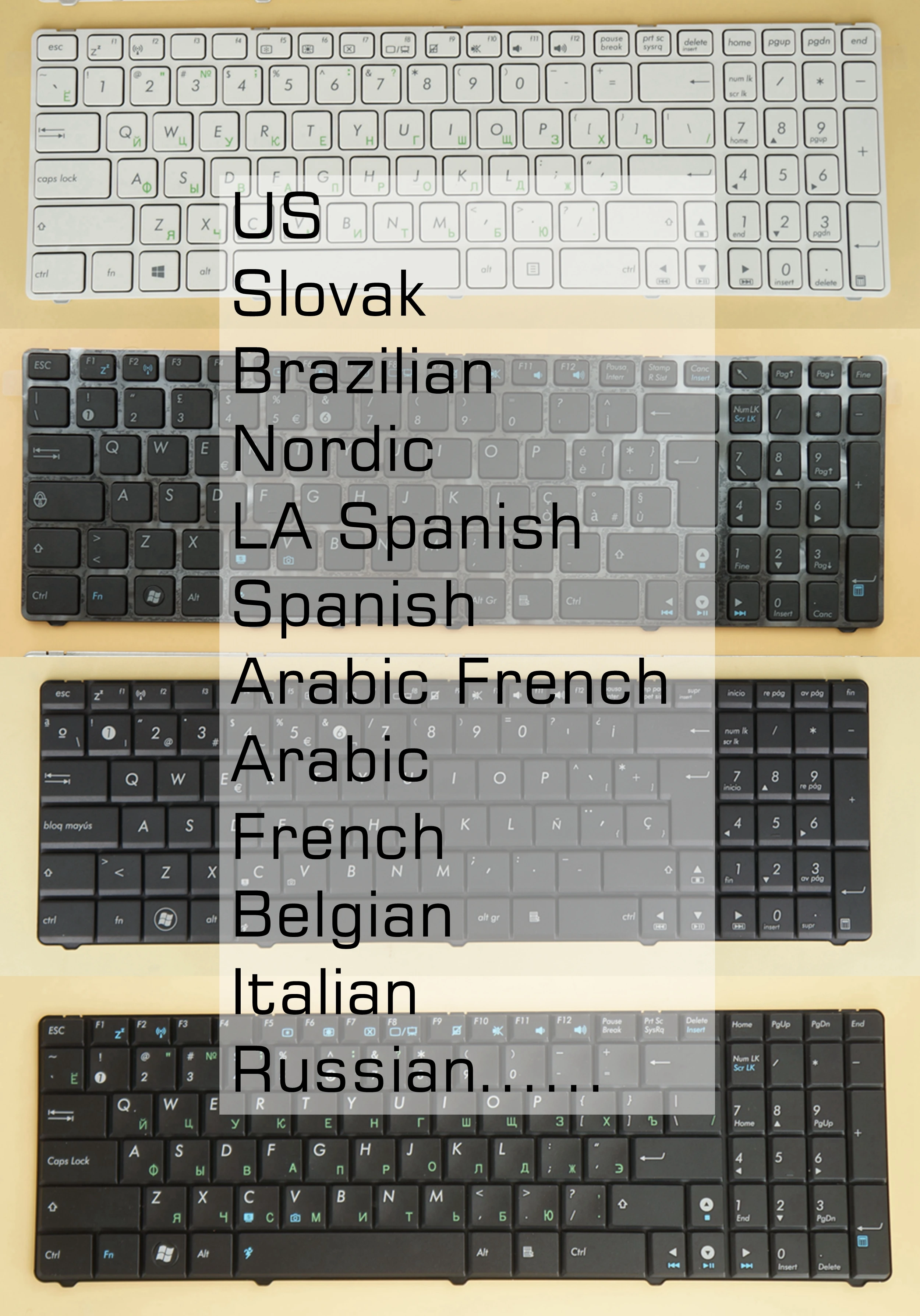 Клавиатура для Asus A52JU A52JV A52N A53E A53S A53SC A53SD A53SJ A53SK A53SM A53SV A54C A54H A54HR | Компьютеры и офис