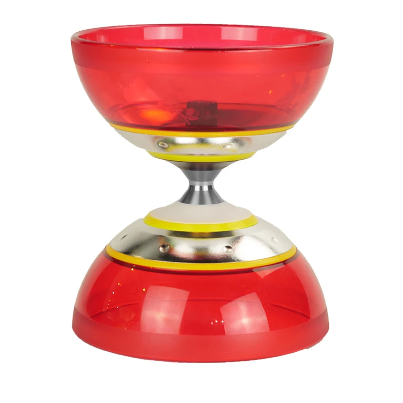 Красный Подшипник diabolo игрушки профессиональный набор Diabolo упаковка с веревочной сумкой Китай матовый Diabolo - Цвет: Красный