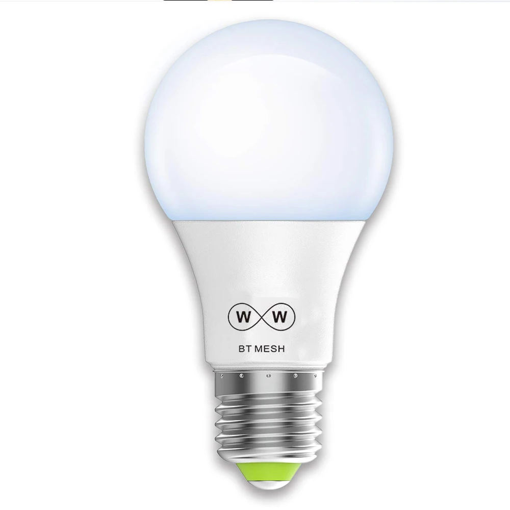 Лампа E27 Smart Light Bulb Dimmable Lamp 4.5W с динамиком, совместимая с Bluetooth, Mesh LED, управляемая смартфоном / пультом дистанционного управления D20.