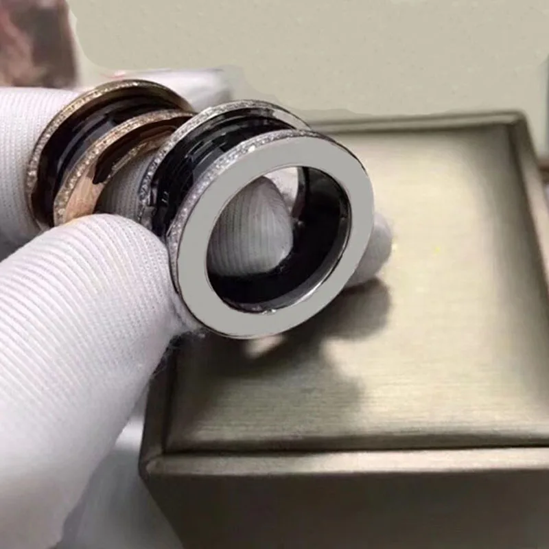 

Original Ceramic Ring Brand New Black And White Replica Ring Of Titanium And Steel Rings Used For Weddings Jewelry For Couples