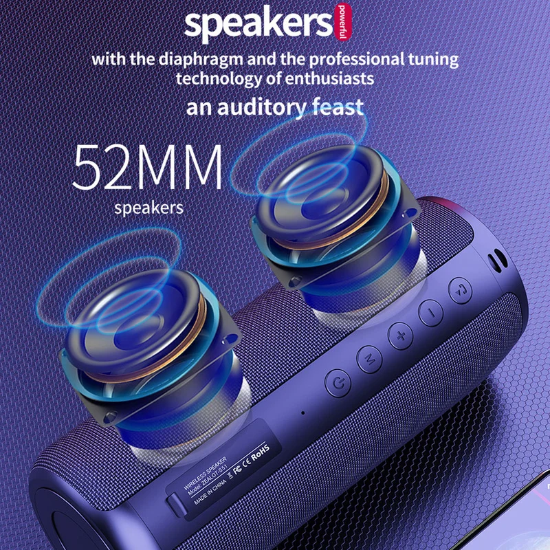 Bluetooth-Колонка ZEALOT S51 водонепроницаемая | Электроника
