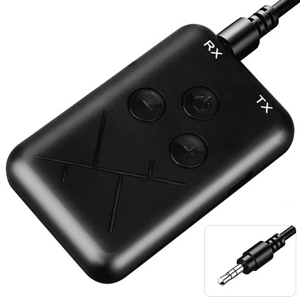 ZEXMTE 2 в 1 беспроводной Bluetooth передатчик для телевизора ПК музыкальный аудио адаптер ресивер с 3,5 мм Aux для наушников, динамиков