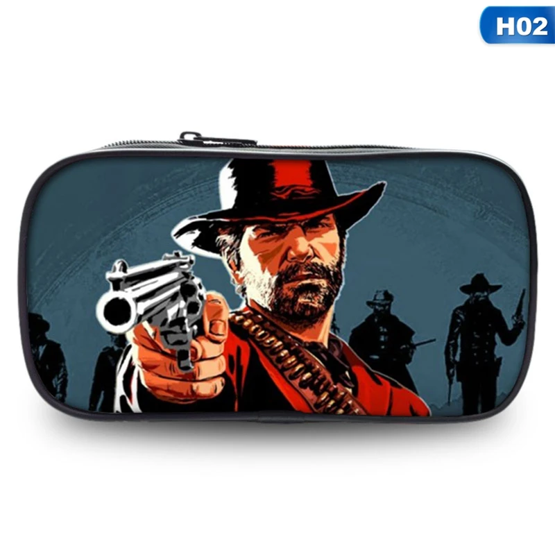 

Red Dead Redemption Game Pencilcase Student School Stationery Bag Pencil Bag Office Pencil Storage Box Student Study Supplies