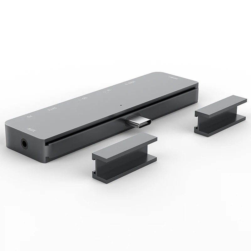 

USB C Hub to 4K HDMI Adapter with USB-C PD TF SD USB 3.0 3.5mm Jack Port USB Type C Dock for iPad Pro Pro/Air